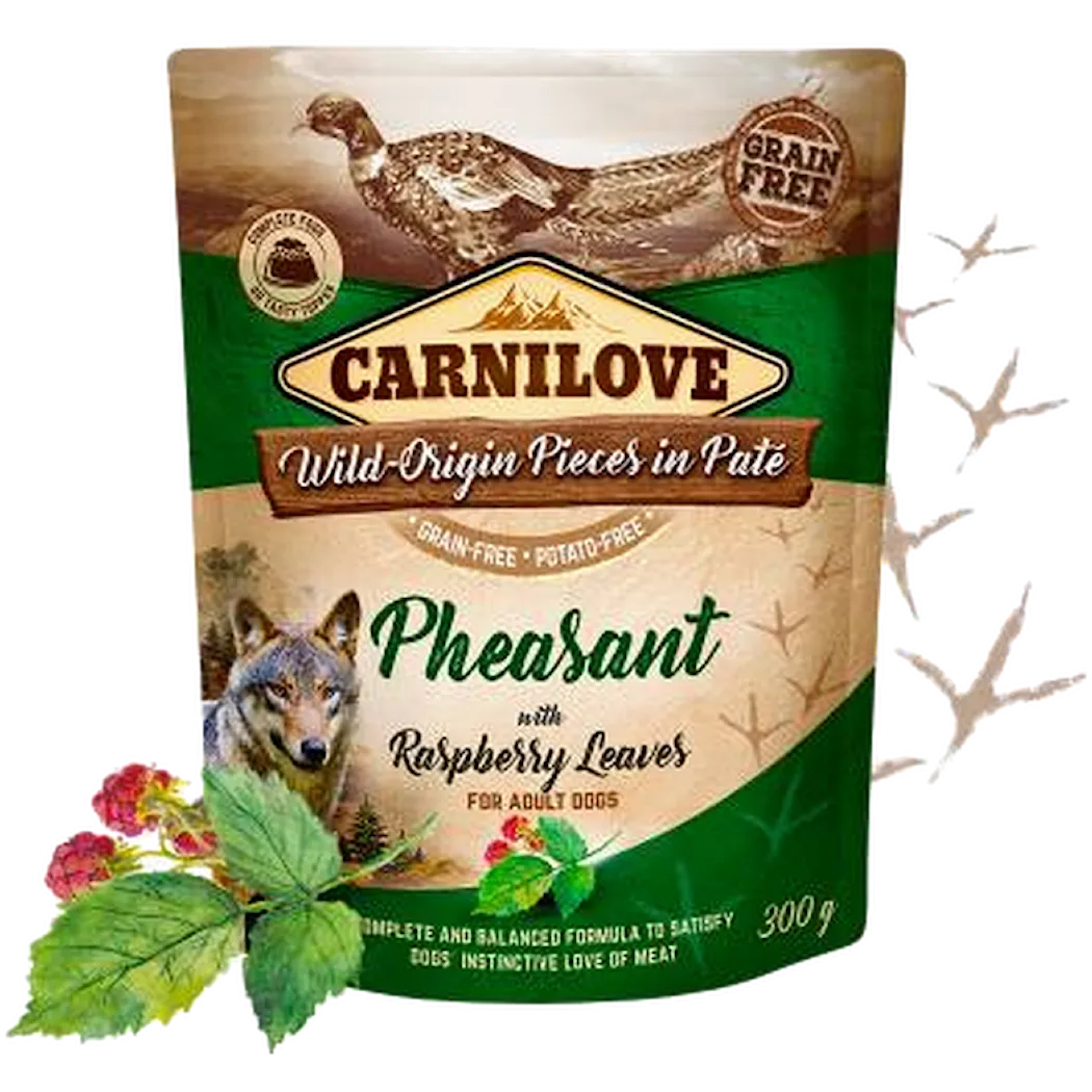 Carnilove Dog Pouch Paté Pheasant with Raspberry Leaves