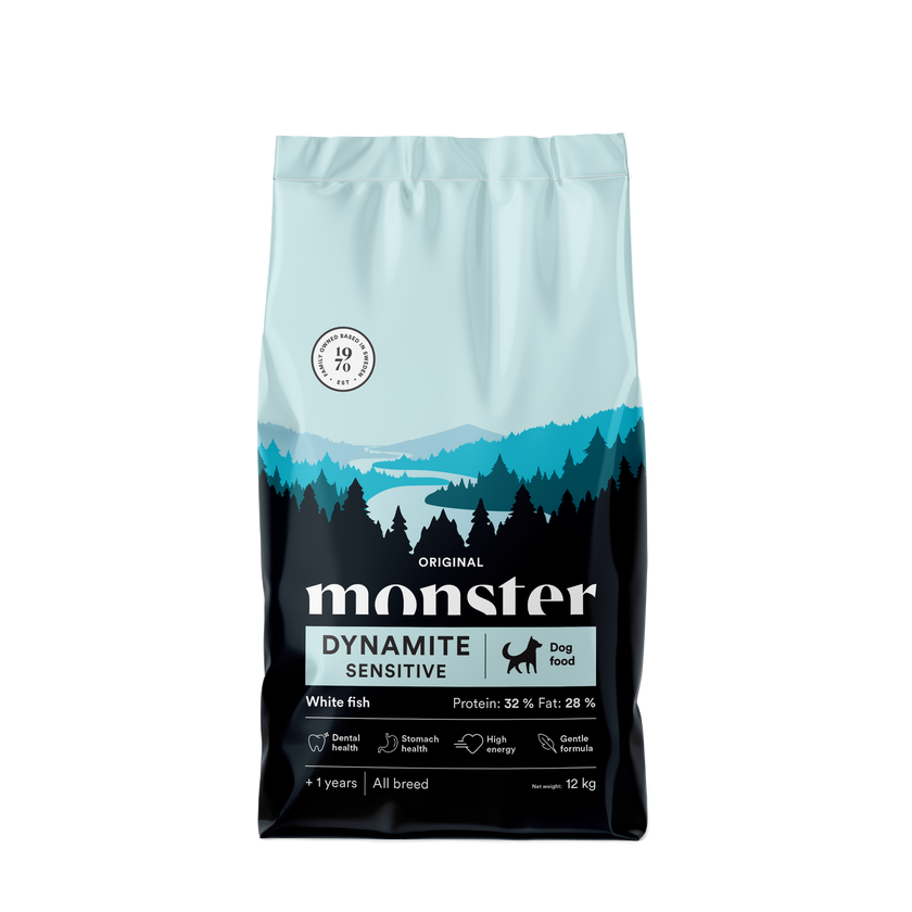 Monster Pet Food Dog Orig. Dynamite Sensitive