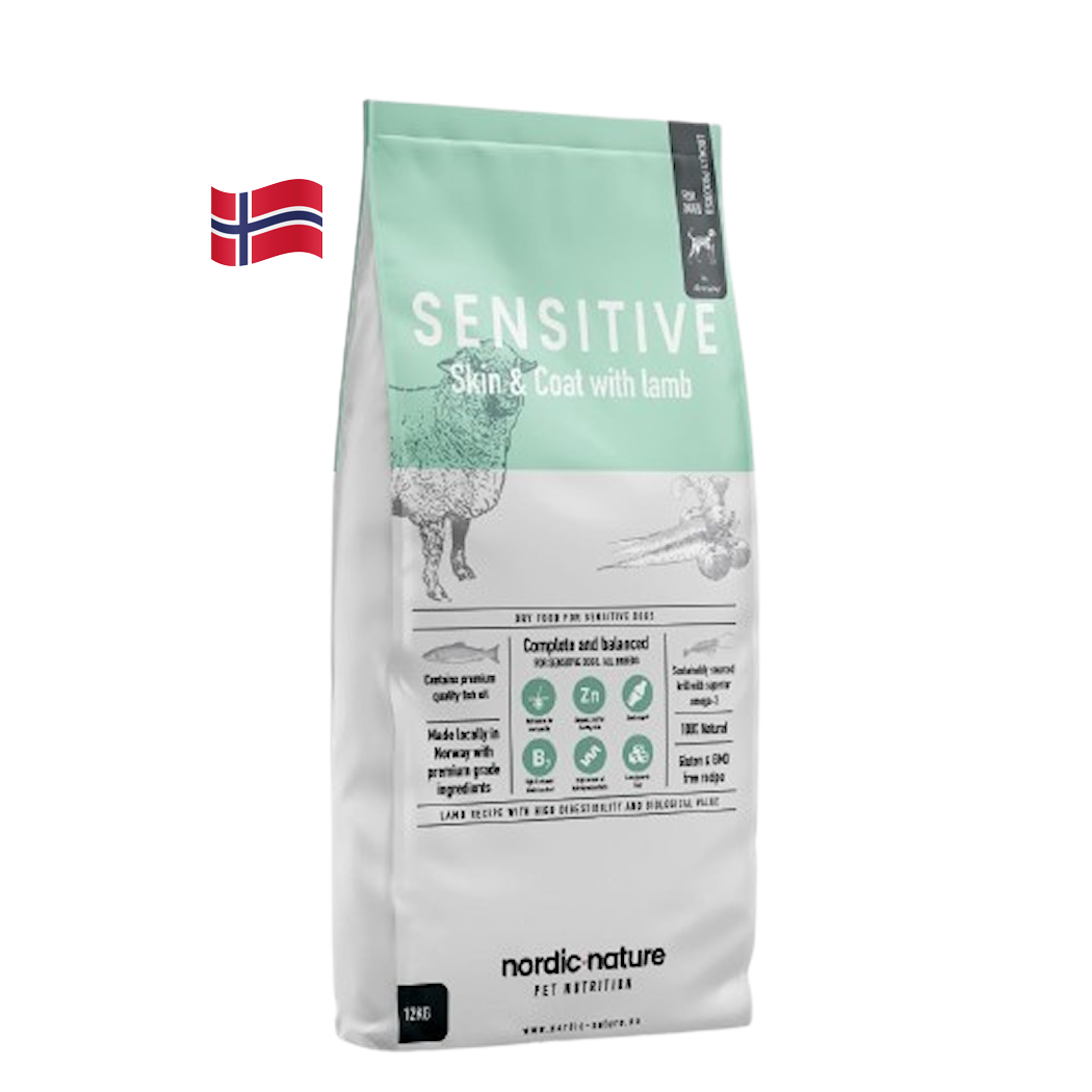 Nordic Nature - Sensitive Skin & Coat Lamb 3 kg - Hund - Hundmat & hundfoder - ZOO.se