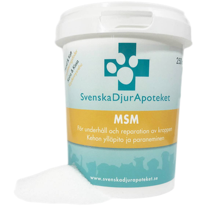 Svenska DjurApoteket - MSM 250g - Hund - Hundvård & Tillskott - Kosttillskott för hund & Hundvitaminer - ZOO.se