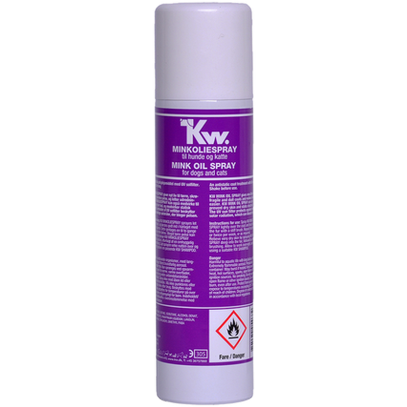 KW - Spray Minkolja för glans 240 ml - Hund - Pälsvård Trim & Hundbad - ZOO.se