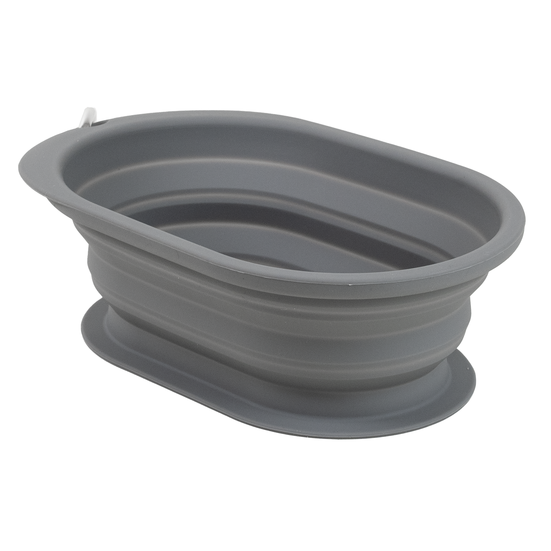 Selected by ZOO Hopfällbar Reseskål Spaniel Soft Grå L/XL 900ml, 21x13,5cm