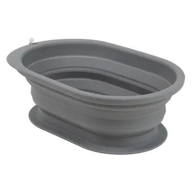 Foldable travel bowl Spaniel Soft Gray L/XL