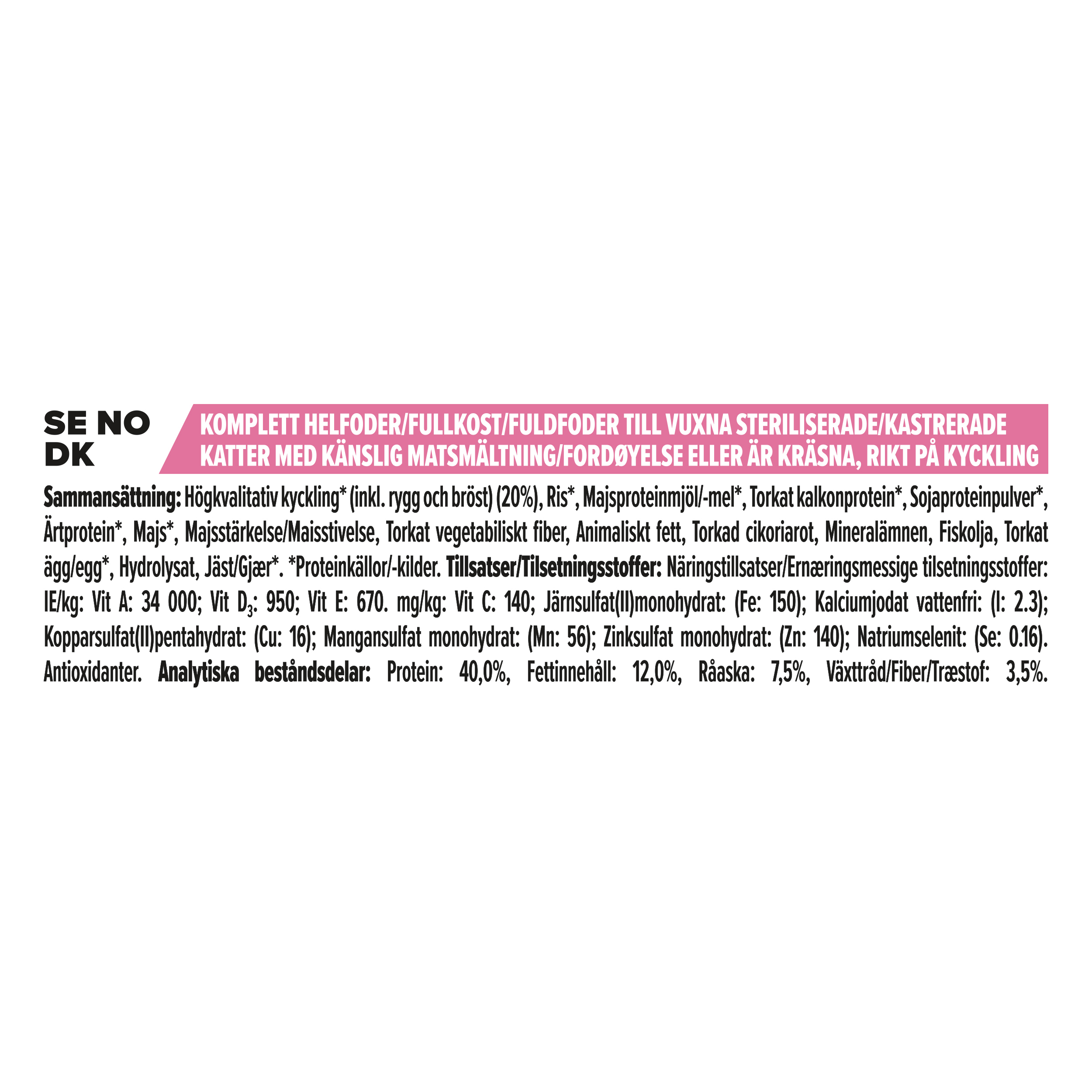 5 Pro Plan Cat DelicateDigestion Adult Chicken 1,5