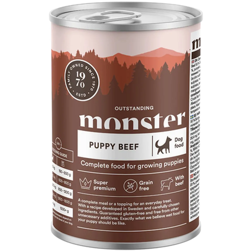 Monster Pet Food Dog Puppy Beef Burk