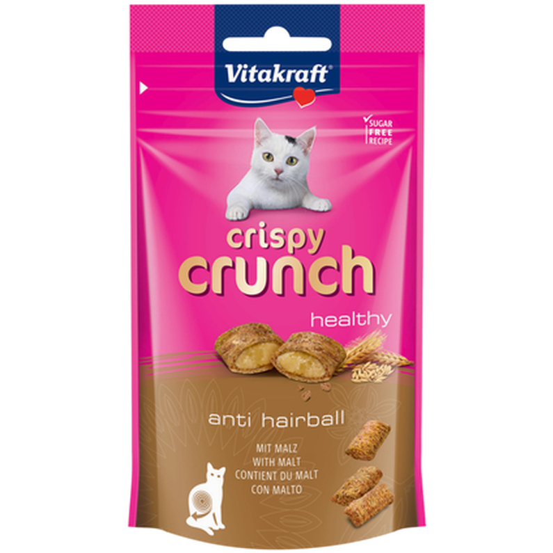 Vitakraft - Cat Crispy Crunch Malt 60 g - Katt - Kattgodis & Kattgräs - Belöningsgodis för katt - ZOO.se