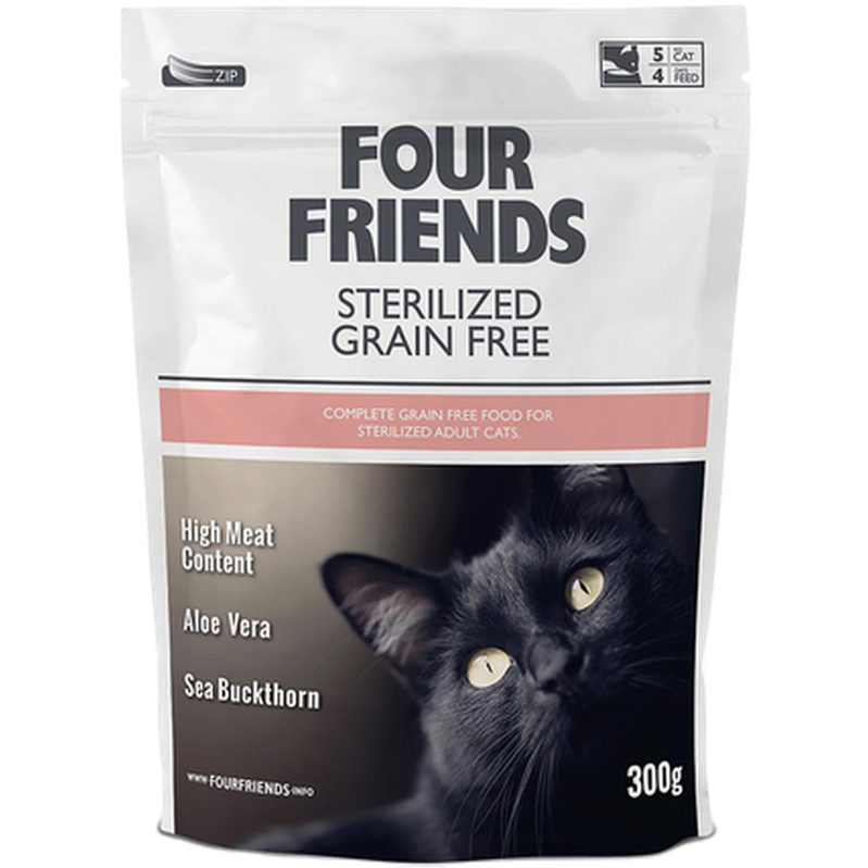 FourFriends - Cat Sterilized Grain Free 6 kg - Katt - Kattfoder & kattmat - ZOO.se