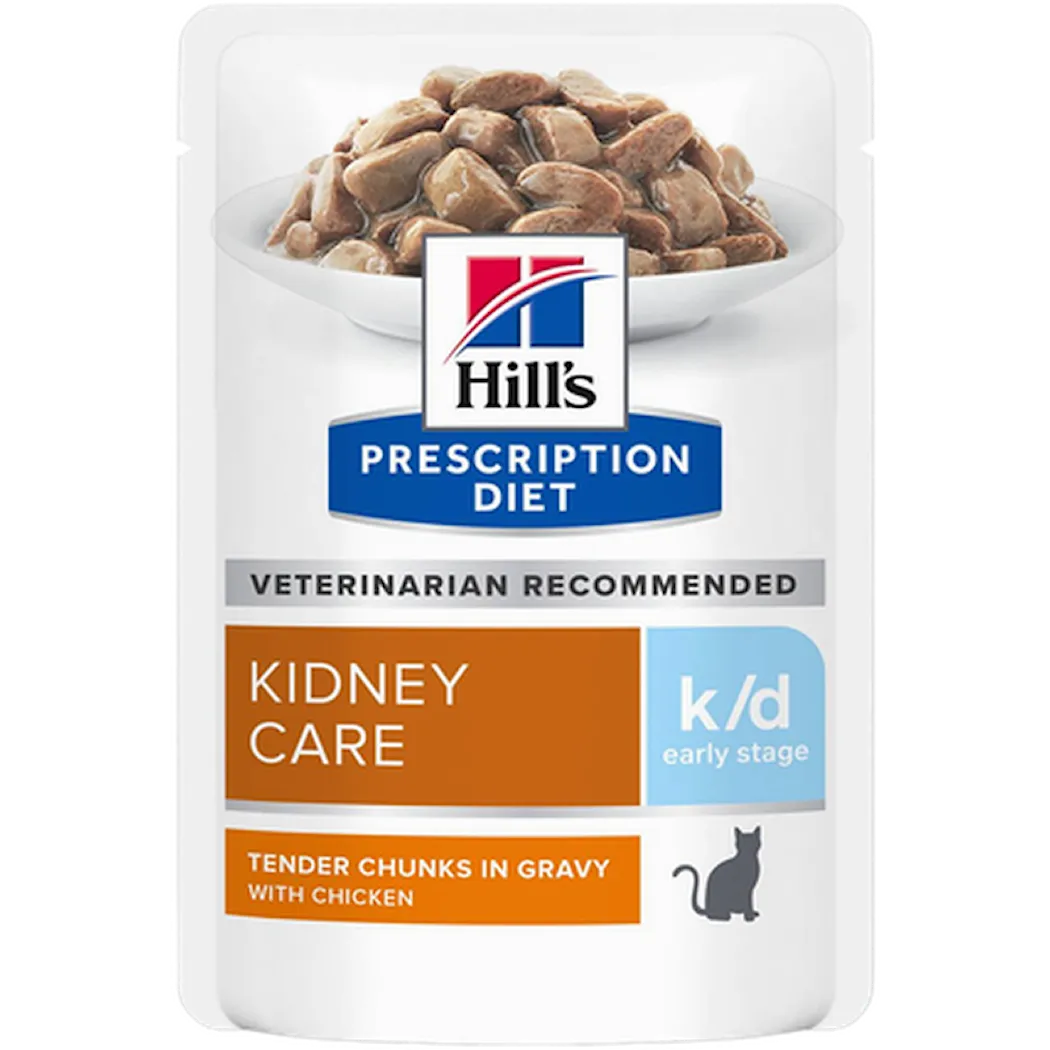 k/d Kidney Care Early Stage Chicken Pouch - Wet Cat Food 85 g x 12 st - Pouch