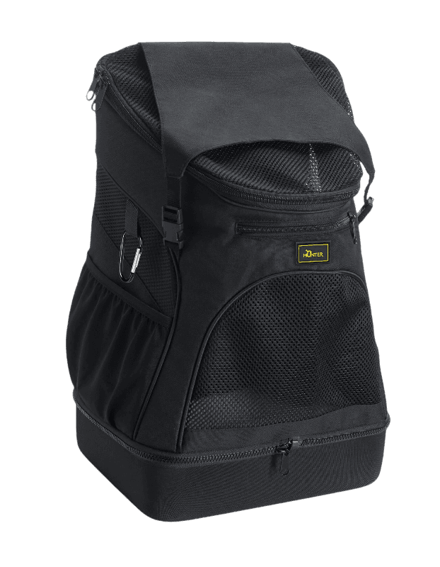 Dog & Cat Flight Bag/Backpack Miles Black 30x22x45cm - Max Vekt 6,5kg - Katt - Kattebur & transportvesker - Flybur og kabinvesker for katt, Hund - Hundebur & transportvesker - Flybur & kabinbag for hund - Hunter