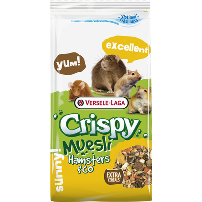Crispy Muesli Hamster & Co 2,75 kg - Smådjurstillbehör - Smådjursfoder & Hö - Versele-Laga - ZOO.se