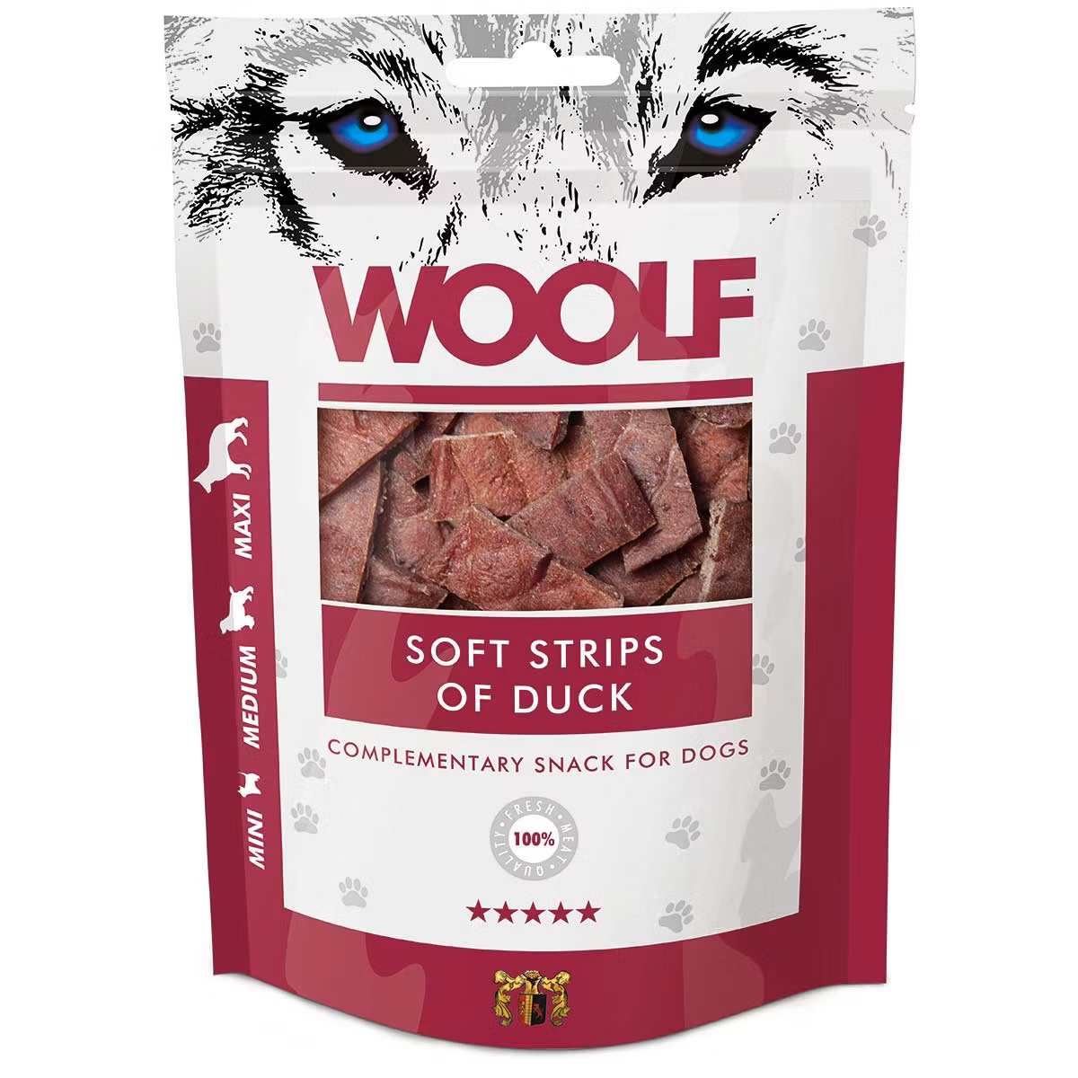 WOOLF Soft Strips of Duck 100g