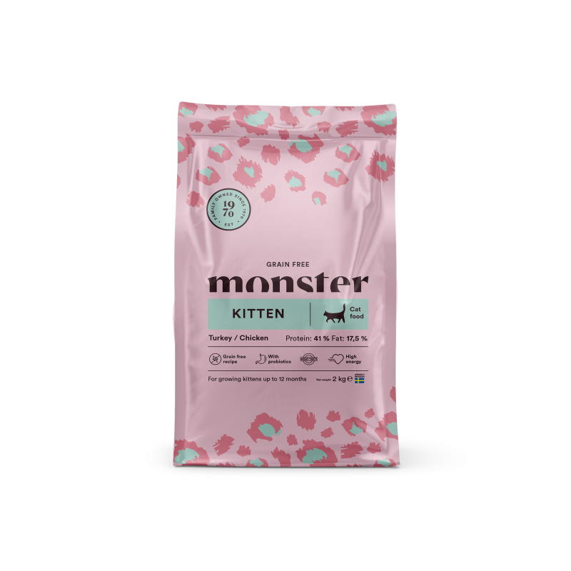 Monster Pet Food - Cat Grain Free Kitten Turkey/Chicken 2 kg - Katt - Kattfoder & kattmat - ZOO.se