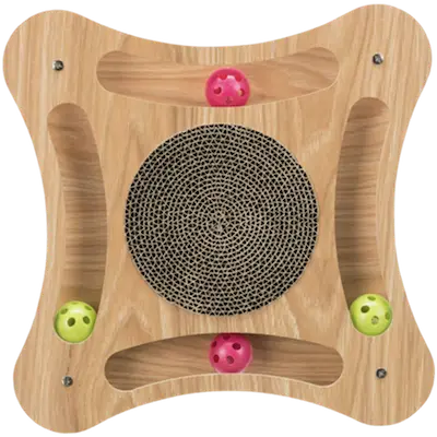 Scratching Cardboard Wooden Frame Square