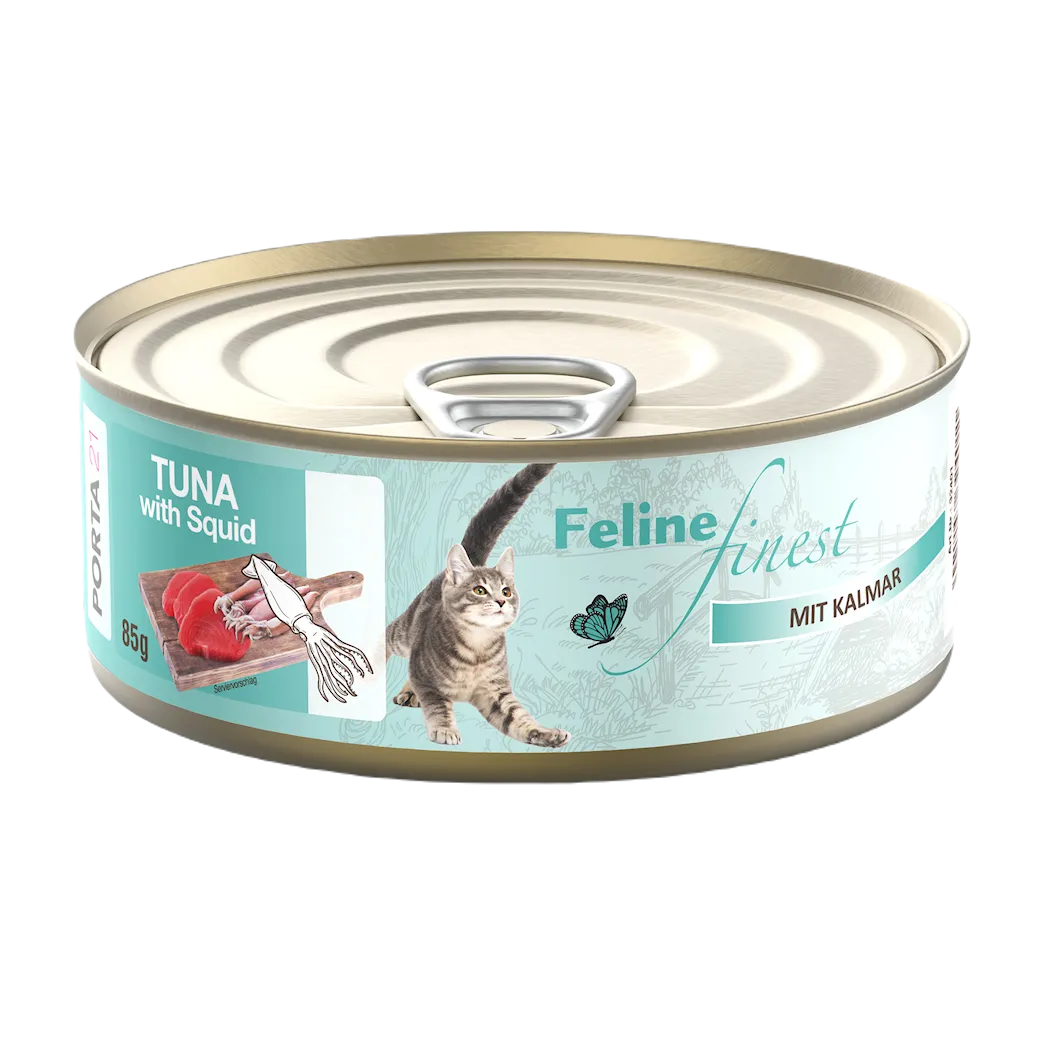 Porta21 Feline - Tunfisk med blekksprut 85 g