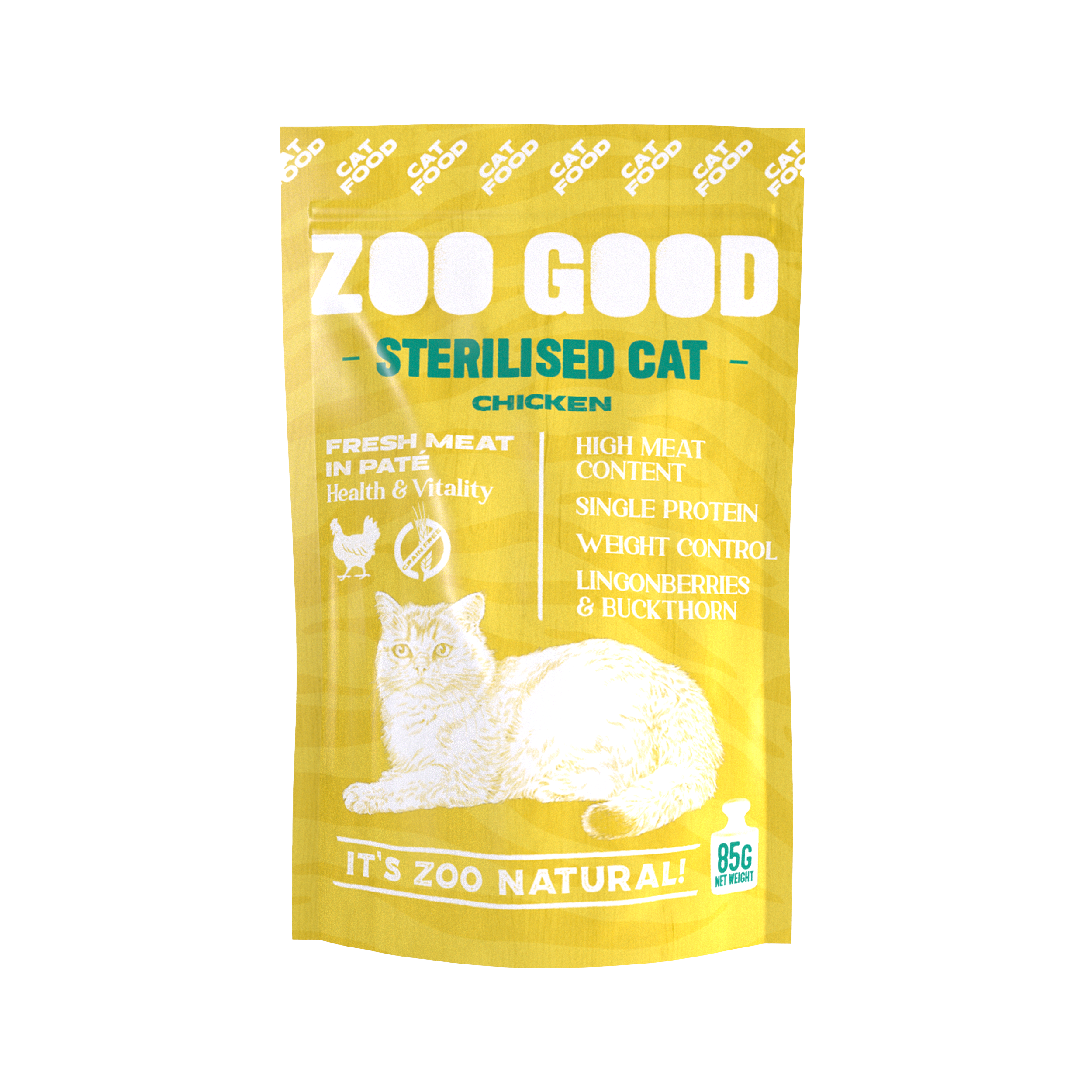 Cat Sterilised Chicken 85g Pouch