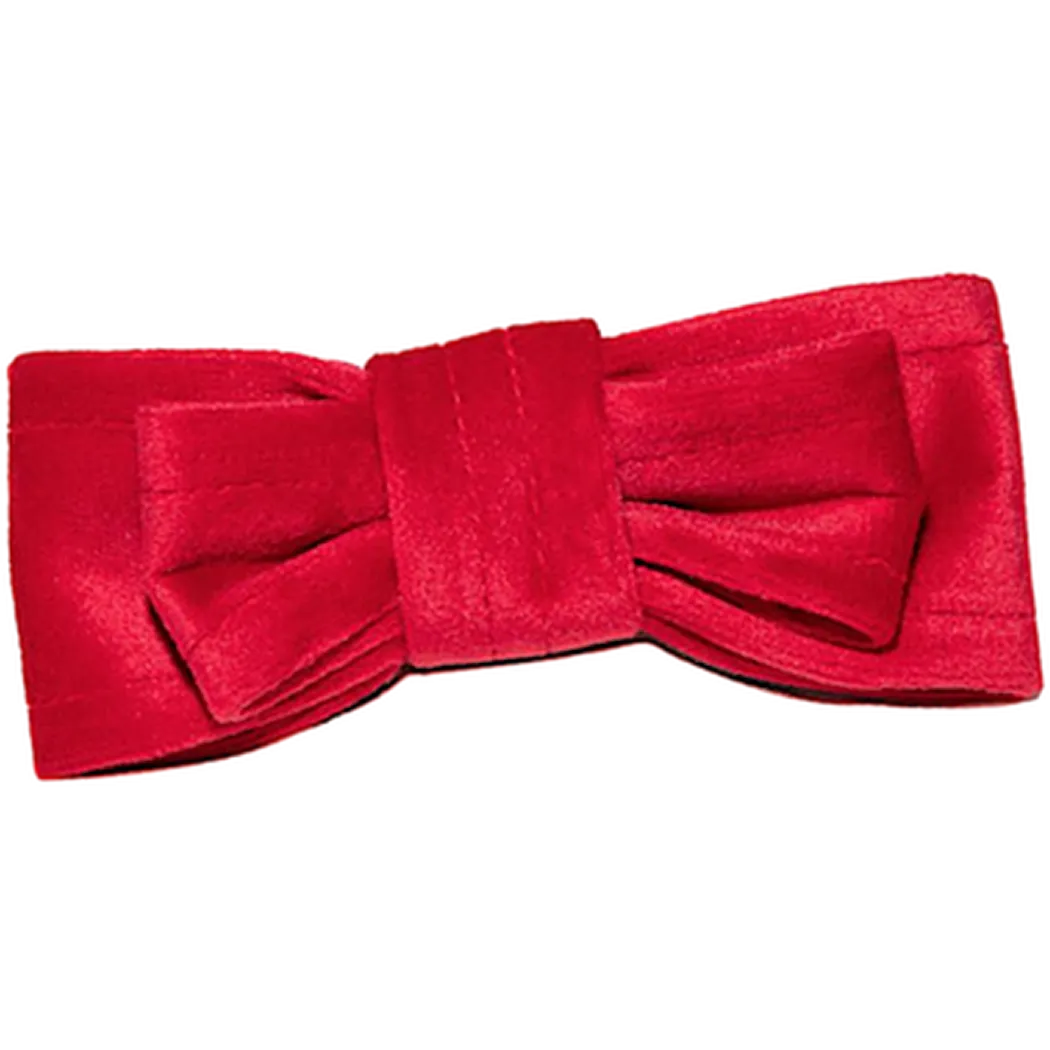 Gustaf och Evita Red Velvet Bow Tie