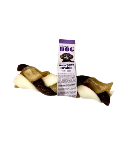 My favourite DOG - Rawhide Braid S, 12 cm - Hund - Hundegodbiter & tyggebein - Tyggeruller & tyggepinner - ZOO.no