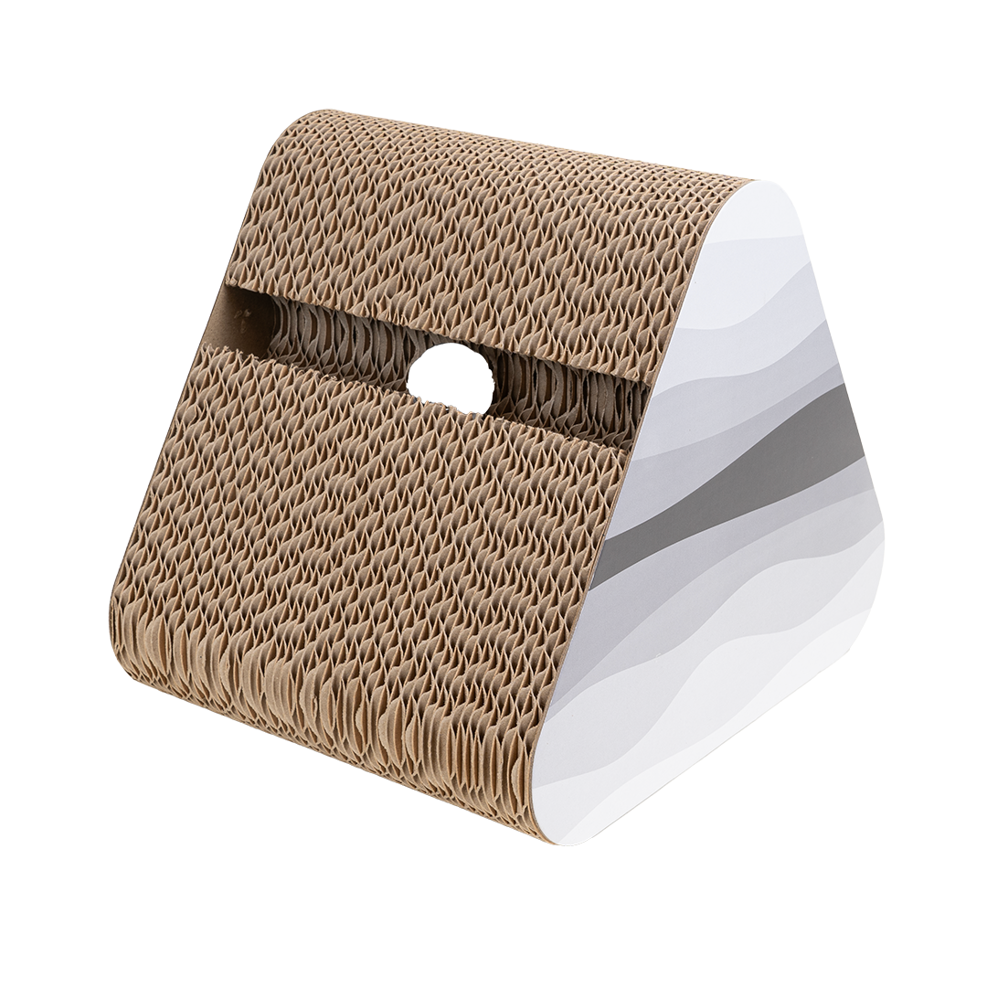 Klösbräda Pawsome Trifun papp, 30x24x26cm, Grå