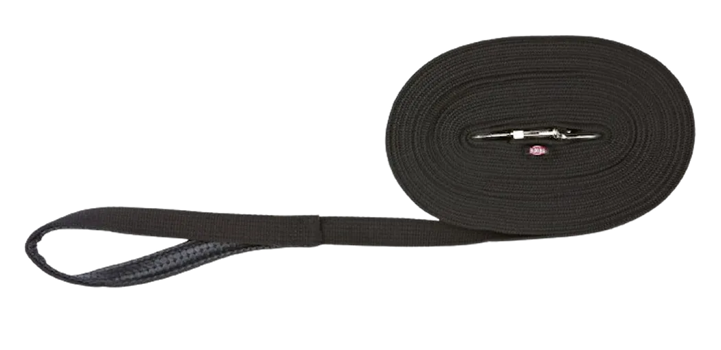 Spårlina/dressyrband, 10 m/20 mm, svart