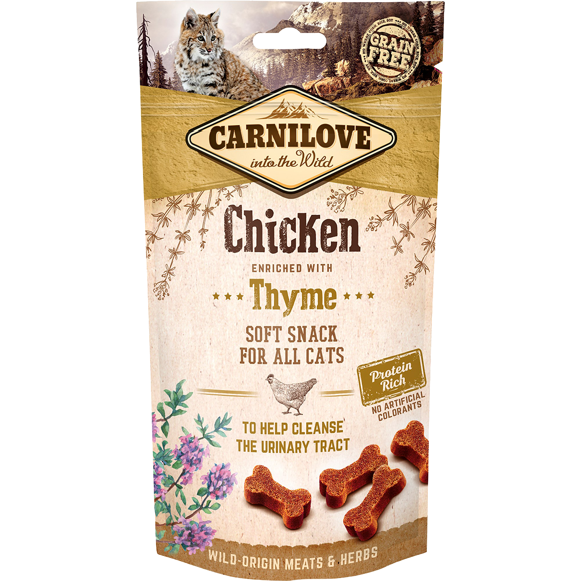 Carnilove - Cat Semi Moist Snack Chicken & Thyme 50 g x 10 stk. - Katt - Kattegodteri & kattegress - ZOO.no