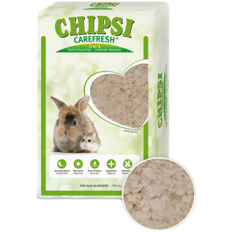 Carefresh - Natural Premium Soft Pet Bedding Beige 14 L - Smådjur - Bottenströ & Bomaterial - ZOO.se