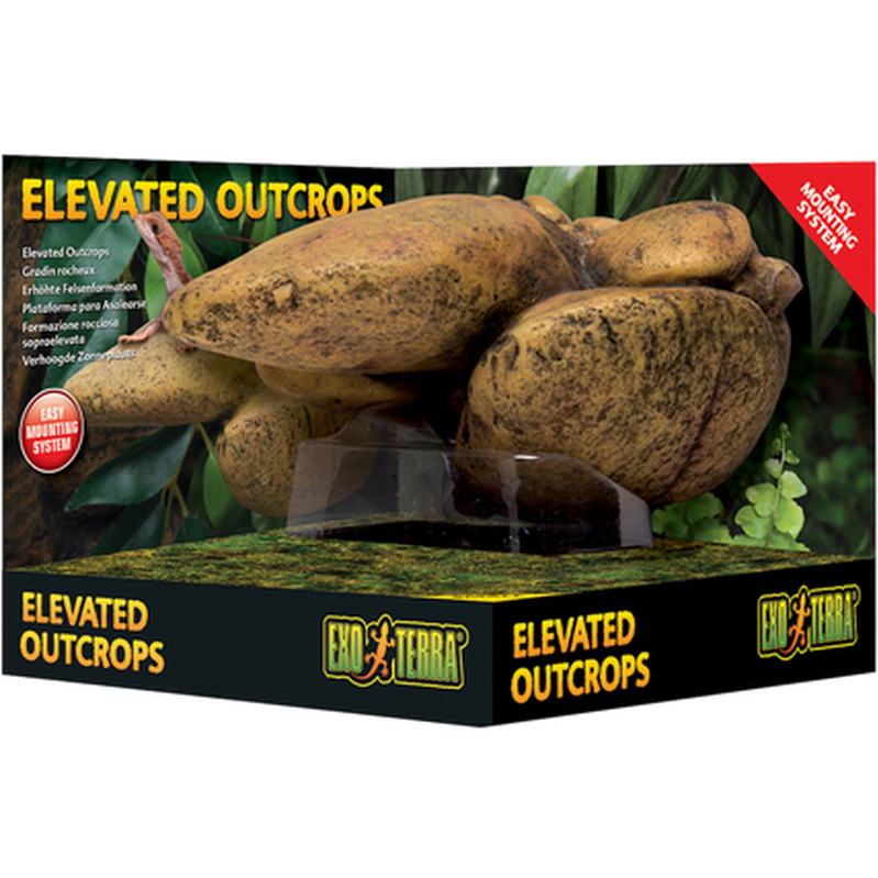 Exoterra - Elevated Outcrop - Basking Plattform Brown 14,5 x 17,5 cm - Reptil - ZOO.se