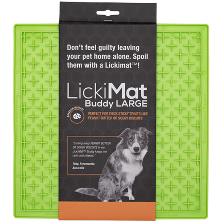 LickiMat - Classic Buddy Green 20 x 20 cm - Hund - Matplats & Vattenautomater för hund - ZOO.se