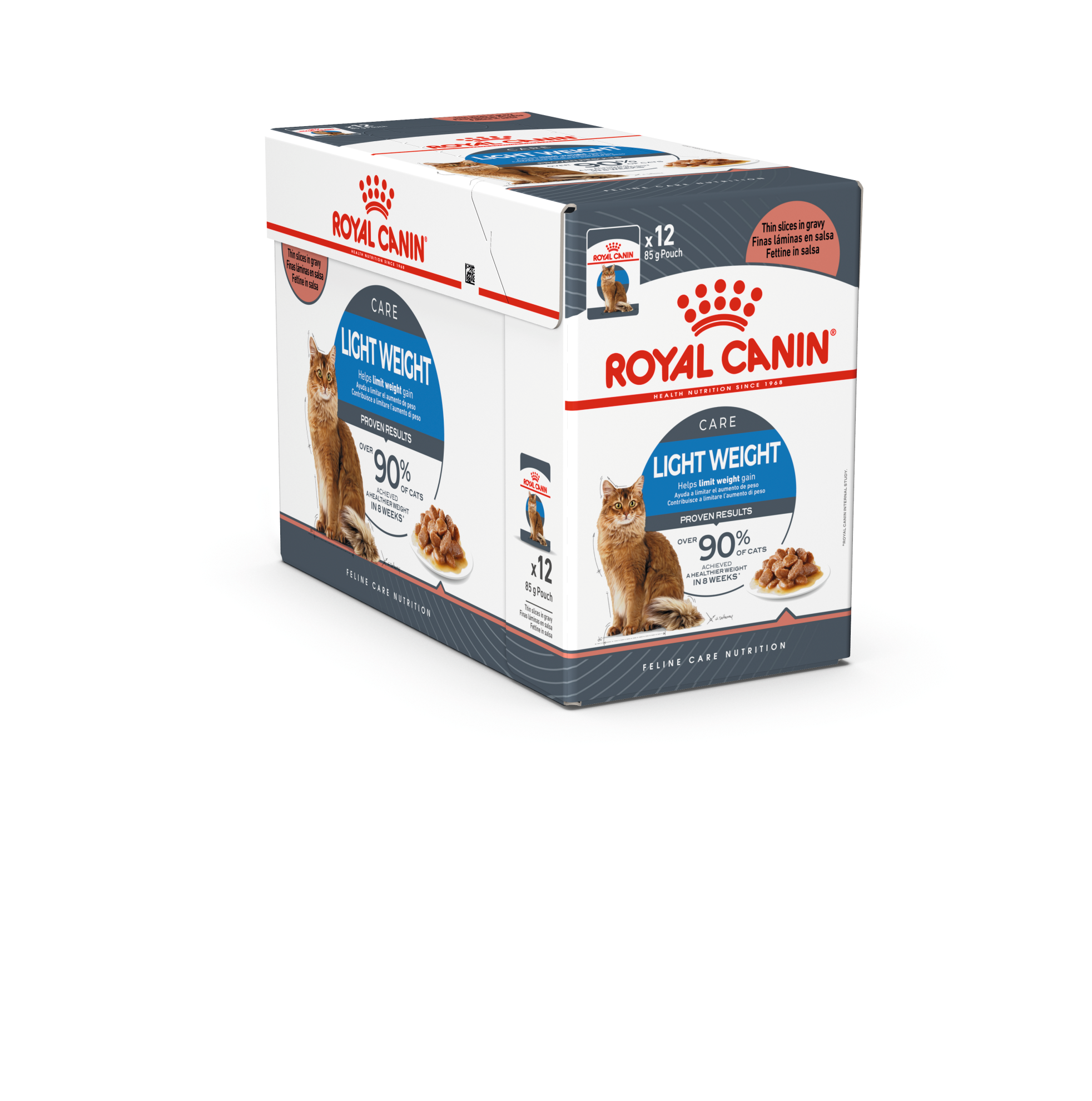 Feline Wet Wet Light Weight Care Gravy 85g x 12 stk - porsjonsposer - Katt - Kattefôr & kattemat - Våtfôr og våtmat - Royal Canin