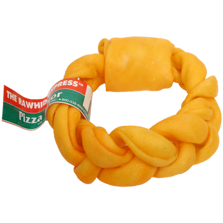 Flätad tuggring Pizza Flavor 15 cm
