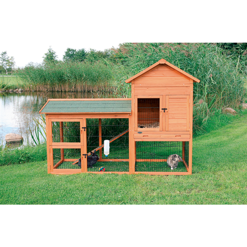 Trixie - Natura Animal Hutch Outdoor Run Brown 199×146×93 - Smådjur - Smådjur - ZOO.se