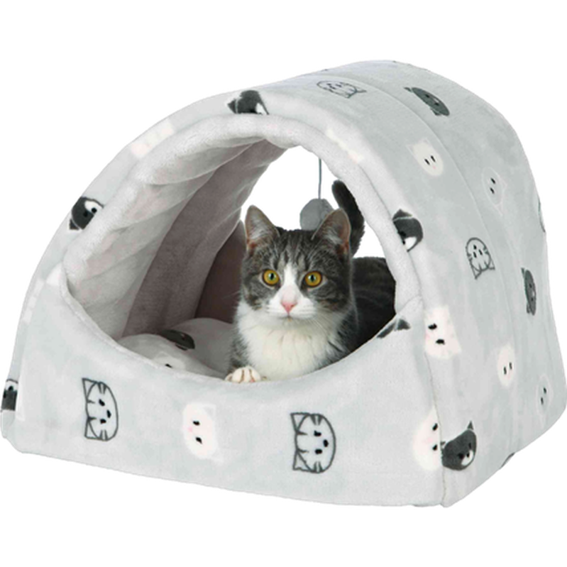 Trixie - Mimi Cuddly Cave Gray 42 x 35 x 35 cm - Katt - Sovplatser till katt - ZOO.se