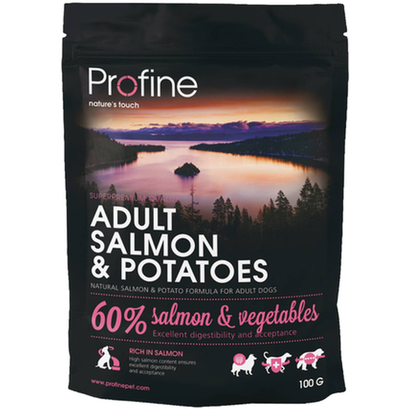 Profine - Dog Dry Food Adult Salmon & Potatoes 3 kg - Hund - Hundmat & hundfoder - ZOO.se