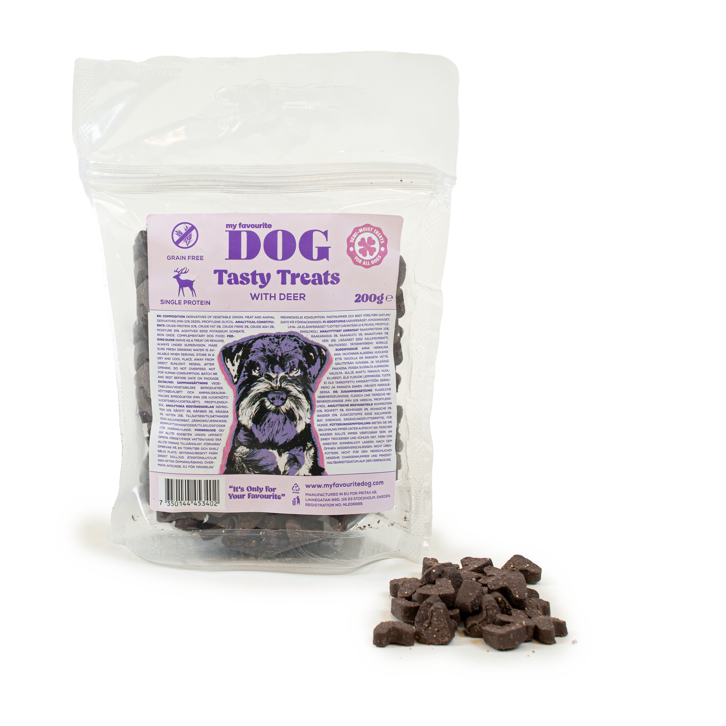 My favourite DOG - Tasty treats with deer 200 g - Hund - Hundgodis - Träningsgodis & belöningsgodis - ZOO.se
