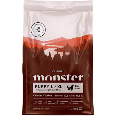 Preview of Monster Pet Food Dog Original Puppy L/XL Chicken/Turkey 17 kg