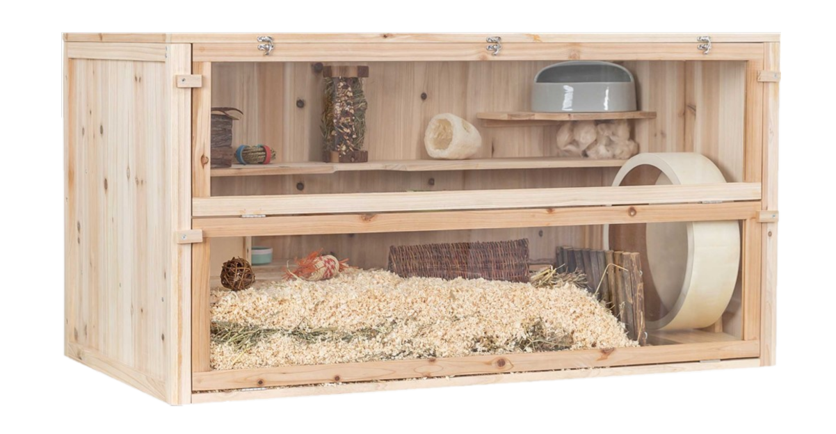 Gnagarbur möss/stor hamster trä 115 × 60 × 60 cm - Smådjurstillbehör - Burar & Transporter för kanin, marsvin & gnagare - Trixie - ZOO.se