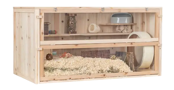 Gnagarbur möss/stor hamster trä 115 × 60 × 60 cm