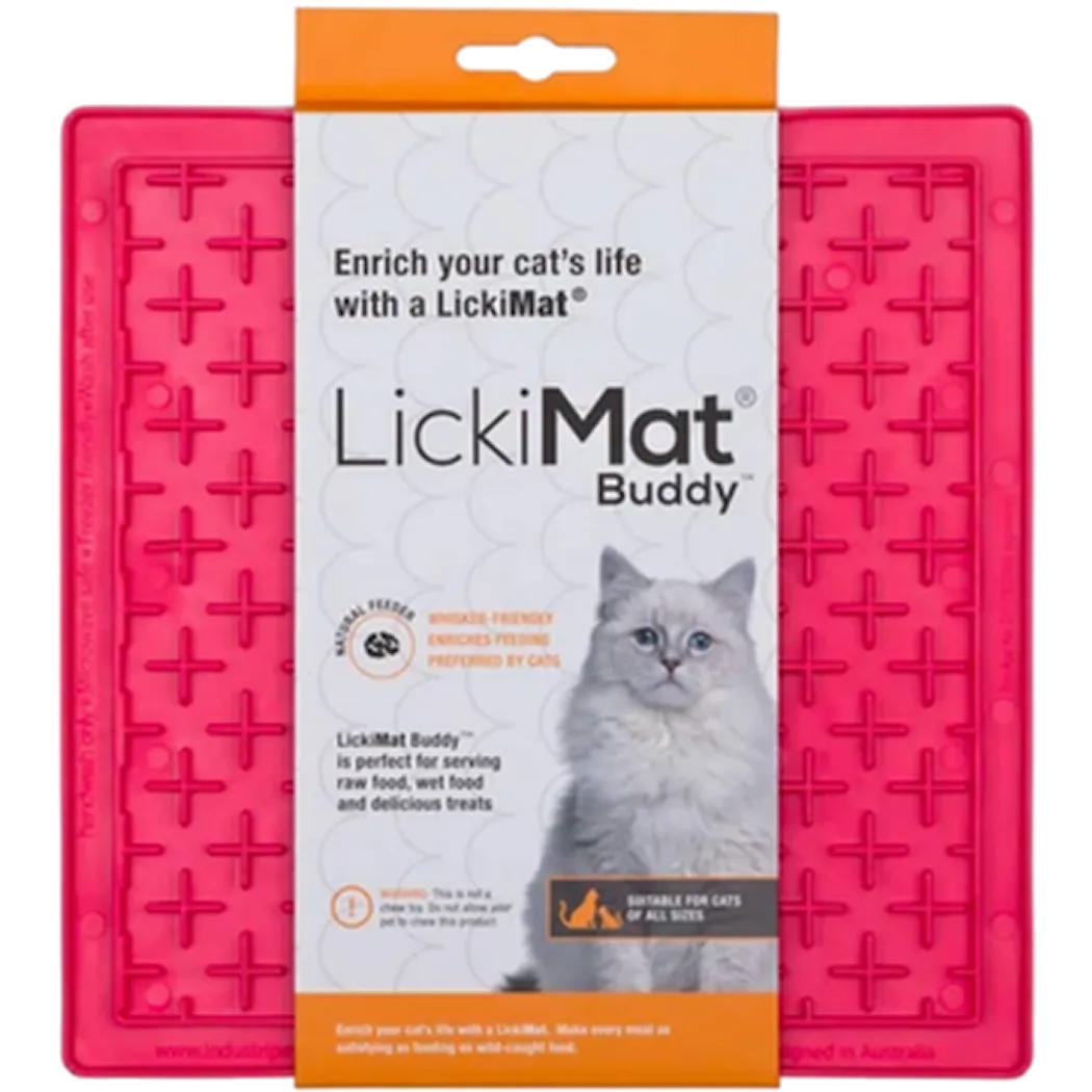 LickiMat Cat Classic Buddy Pink 20 x 20 cm