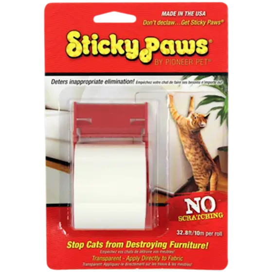 Sticky Paws Strips on a Roll - Antiklösstrips för Katt 10 m