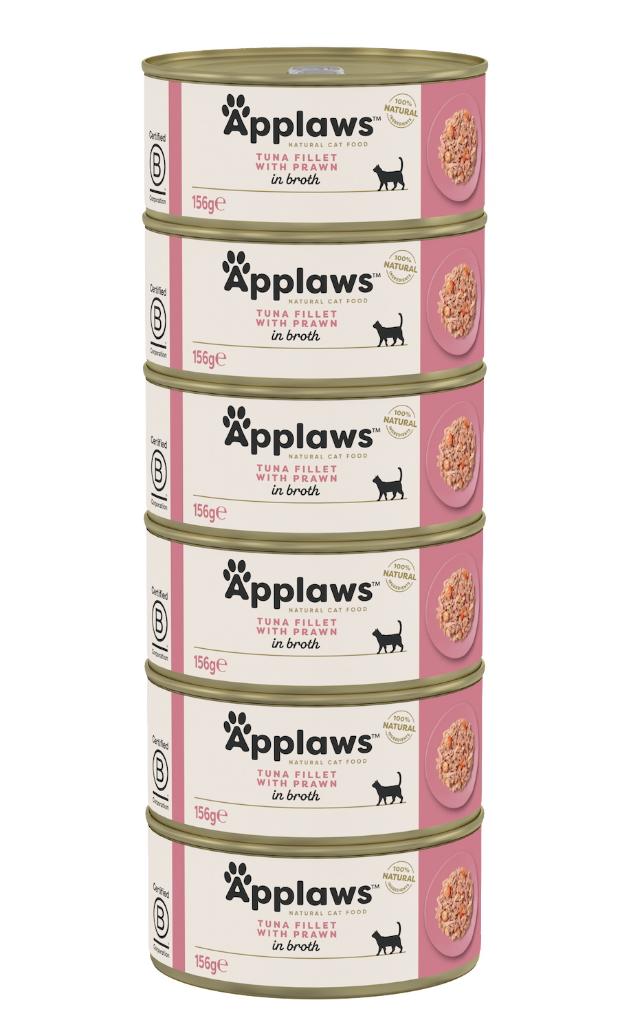 Applaws - Tuna Fillet & Prawn 156 g x 24 - Katt - Kattfoder & kattmat - ZOO.se