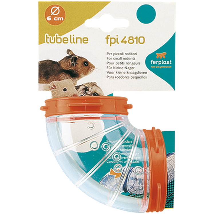 Ferplast - Hamsterrör Böj Transparent 6 cm - Smådjur - Hus & Burinredning för smådjur - ZOO.se