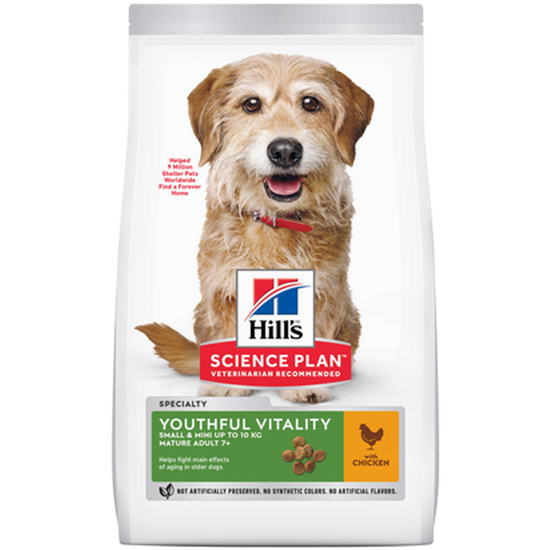 Hills Science Plan Mature Youthful Vitality Small & Miniature Chicken - Dry Dog Food