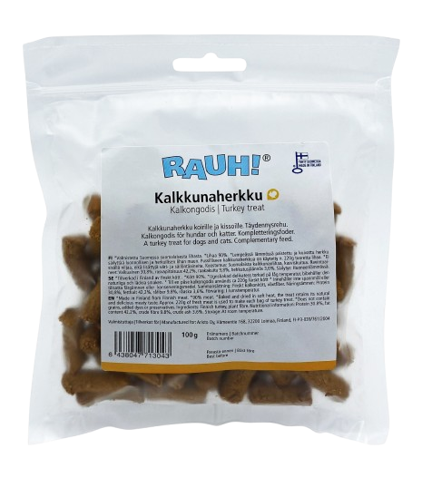 Rauh - Kalkongodis 100g - Hund - Hundgodis - Naturligt hundgodis - ZOO.se