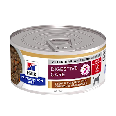 Preview of Hill'S Prescription Diet Dog i/d Digestive Care Stress Mini Stew Chicken & Vegetables - Wet Dog Food 156 g