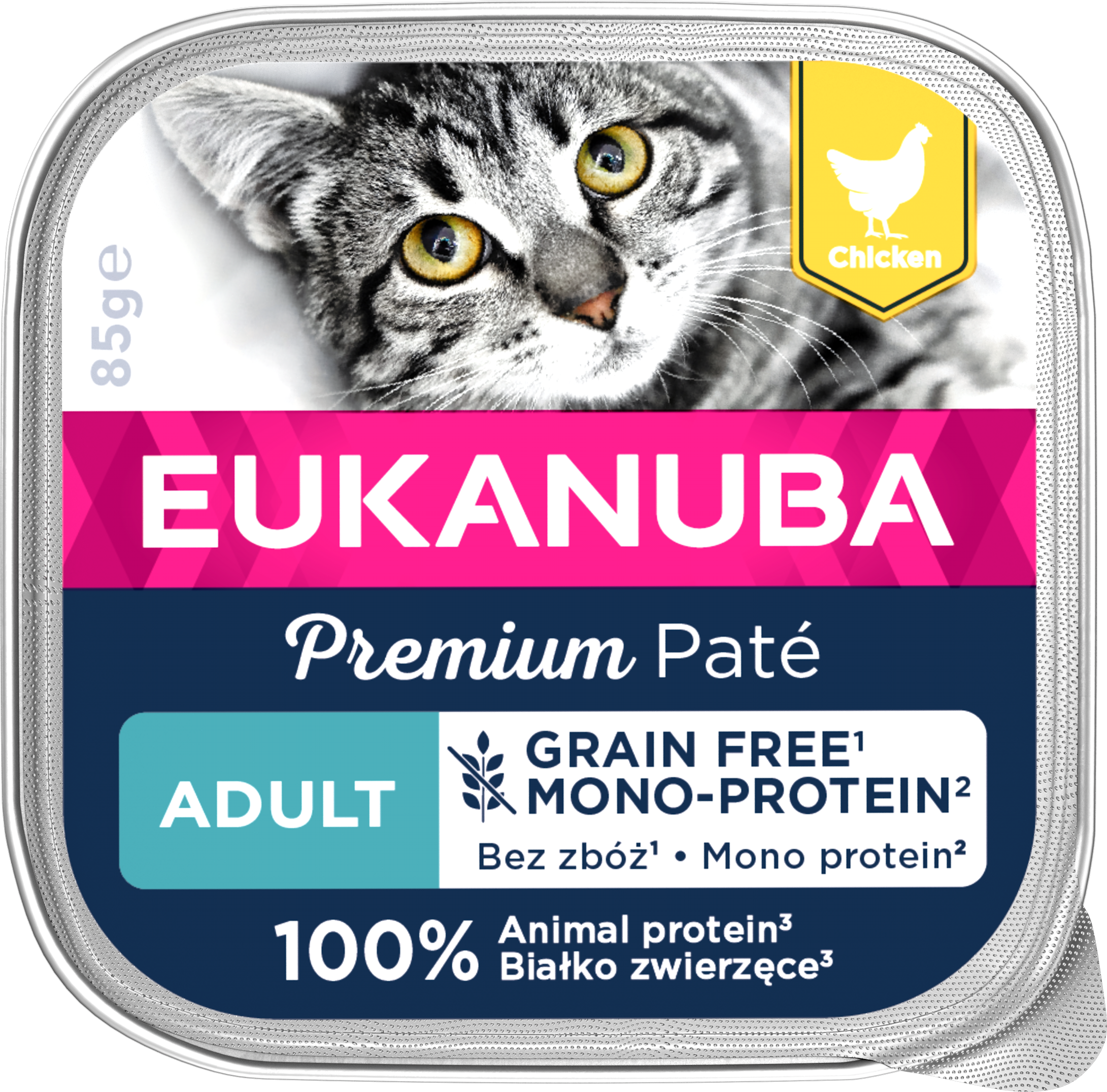 Cat Grain Free Adult Chicken Paté Mono 85 g - Katt - Kattfoder & kattmat - Blötmat & våtfoder till katt - Eukanuba - ZOO.se