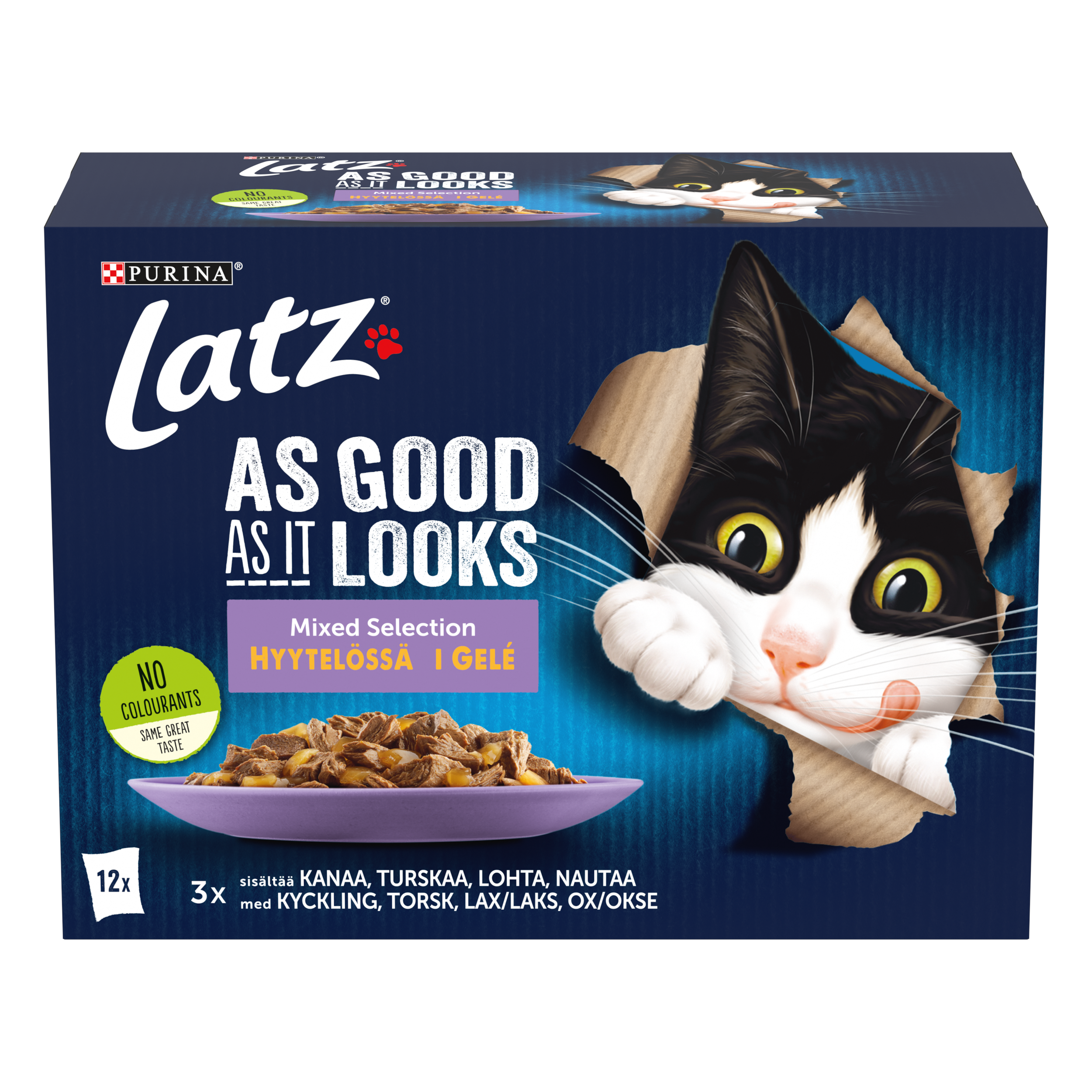 Purina Latz - Latz Agail Mixed Selection i géle 12 x 85 g - Katt - Kattfoder & kattmat - ZOO.se