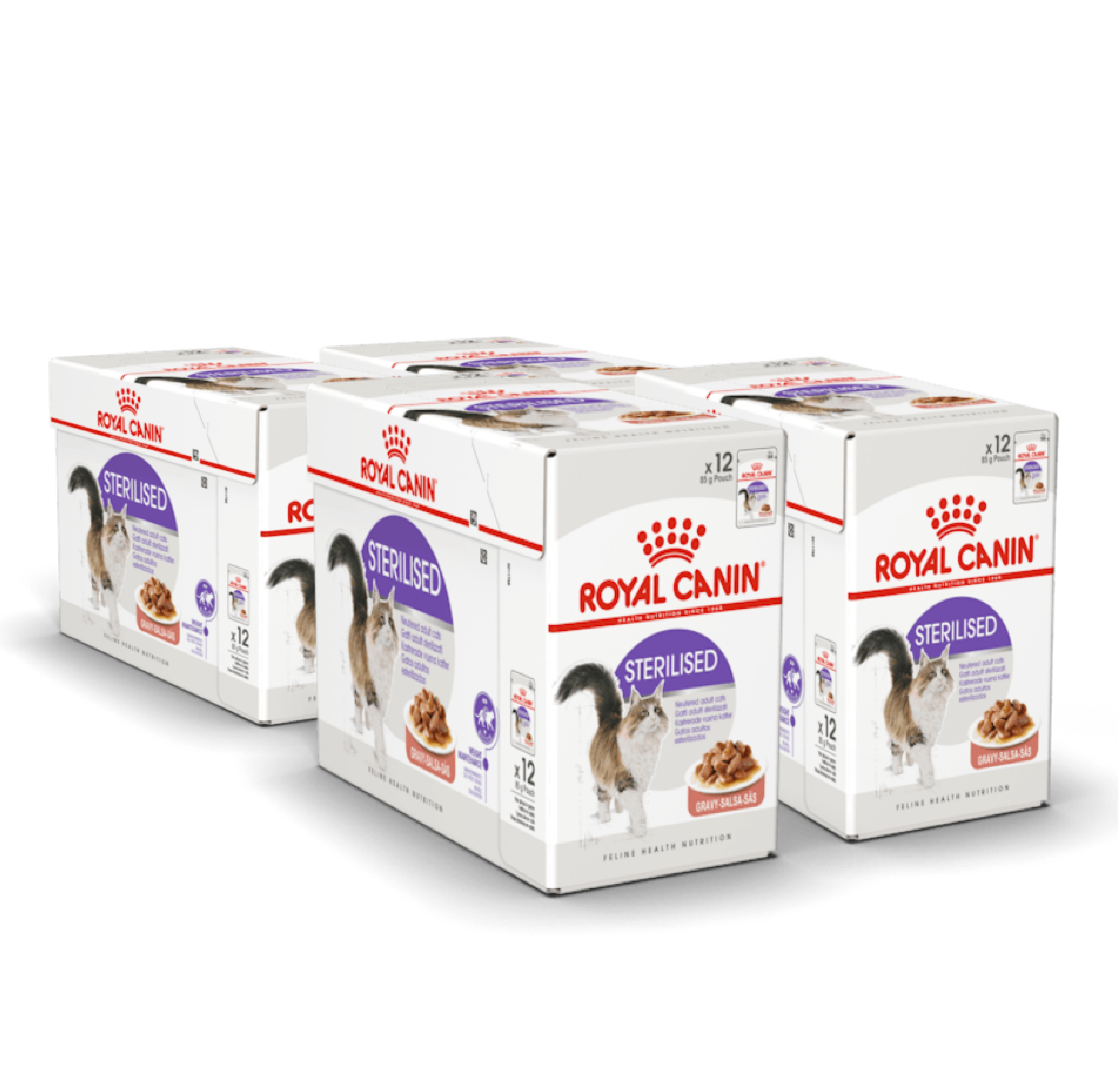 Sterilised Gravy Adult V&aring;tfoder f&ouml;r katt 85 g x 48 st