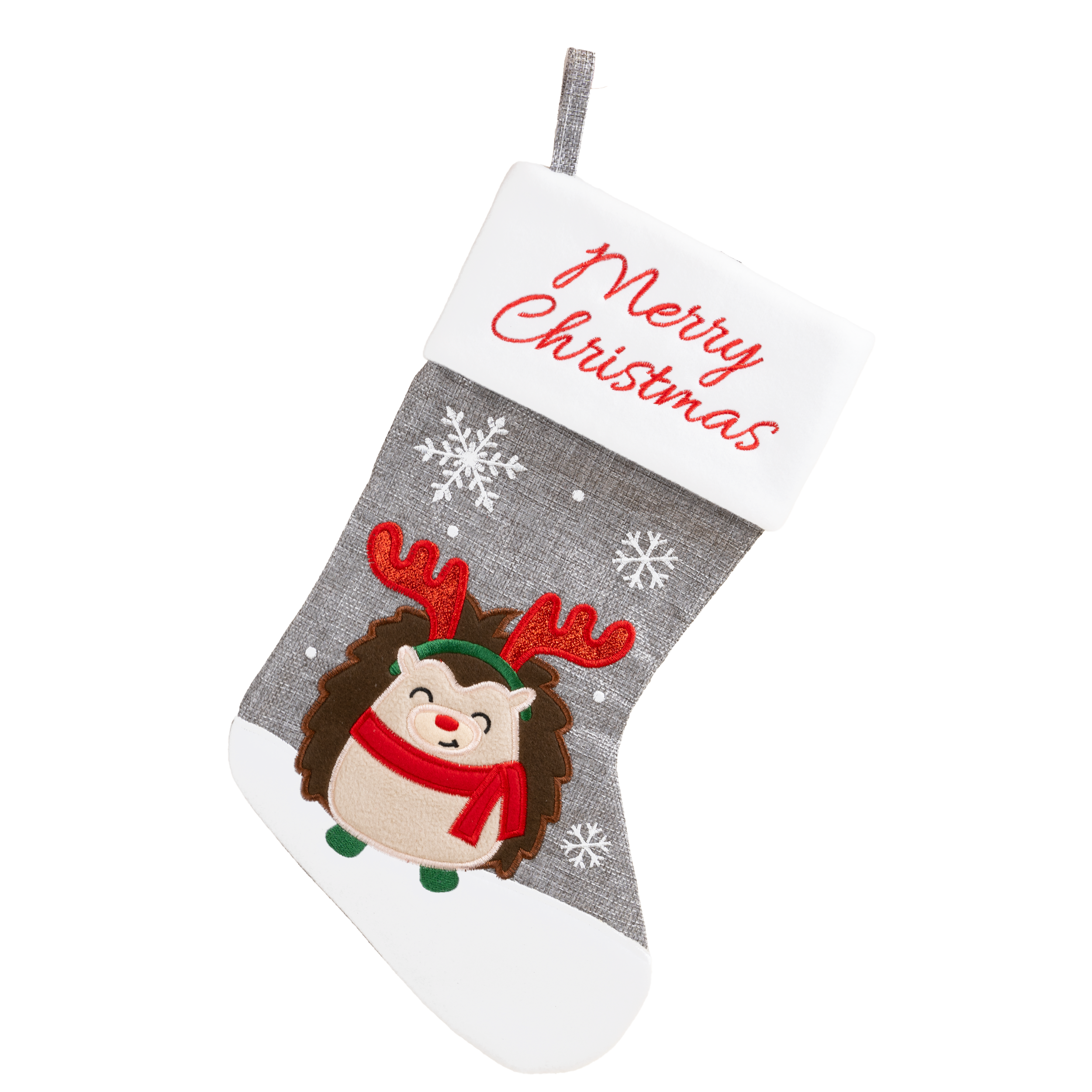 Julstrumpa Gabriel, 40x26cm, Grå