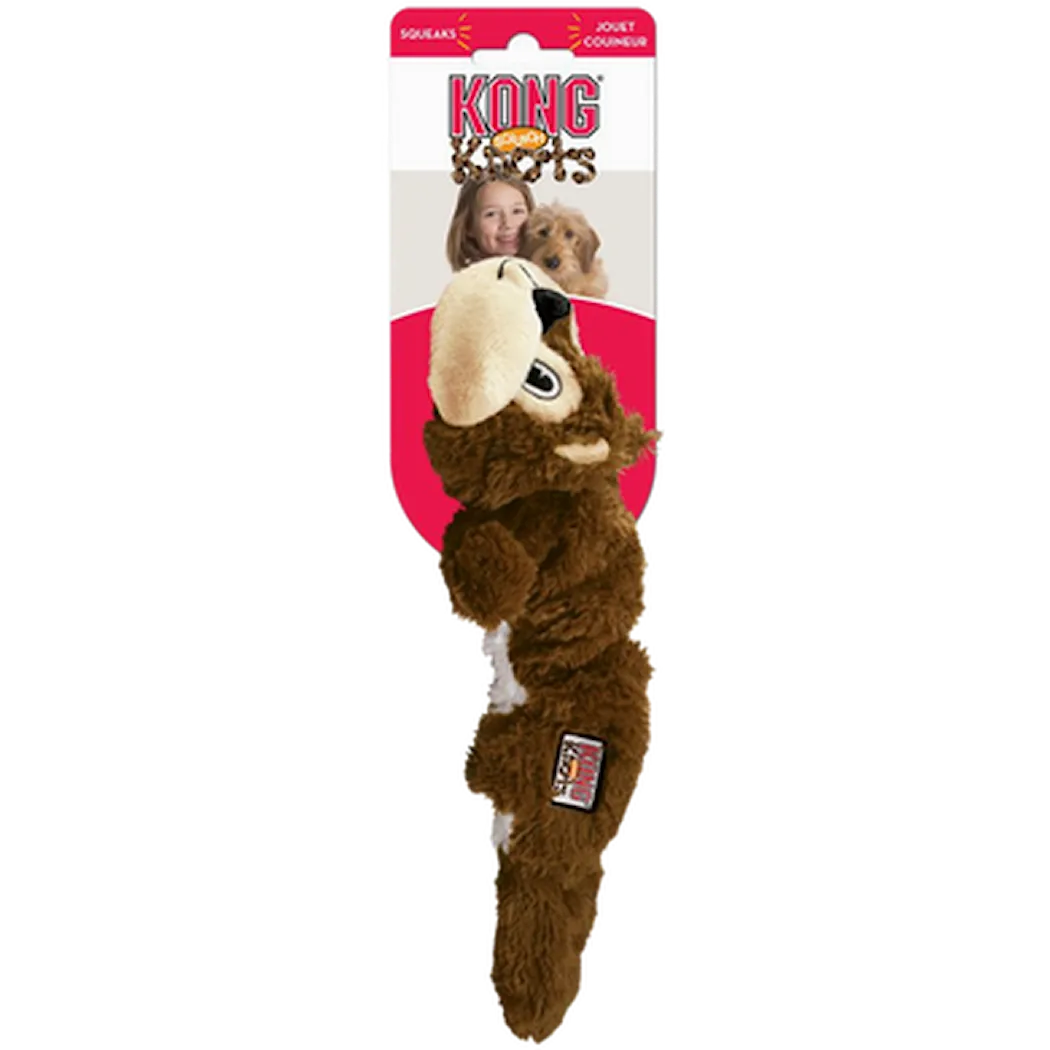 Kong Scrunch Knots Squirrel Dog Toy