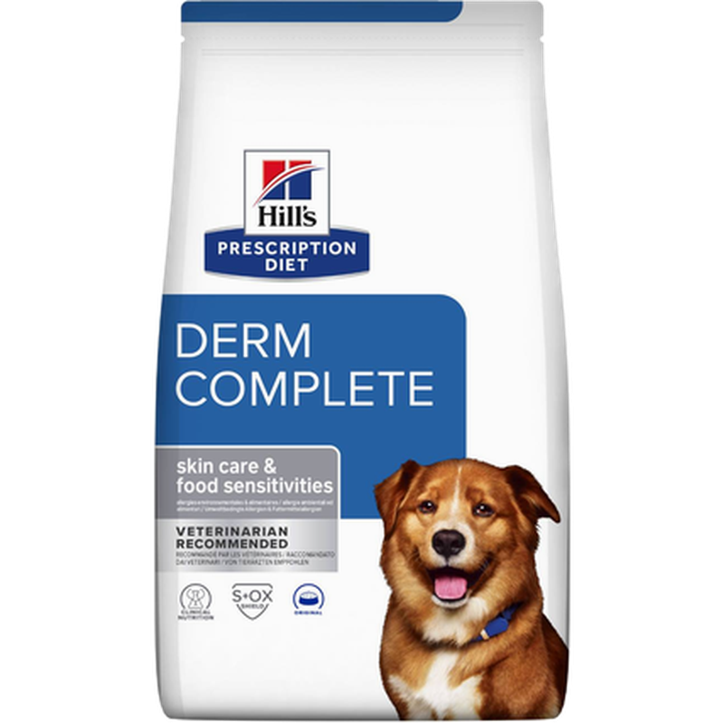 Hill's Prescription Diet Dog - Adult Derm Complete - Dry Dog Food 10 kg - Hund - Hundmat & hundfoder - ZOO.se