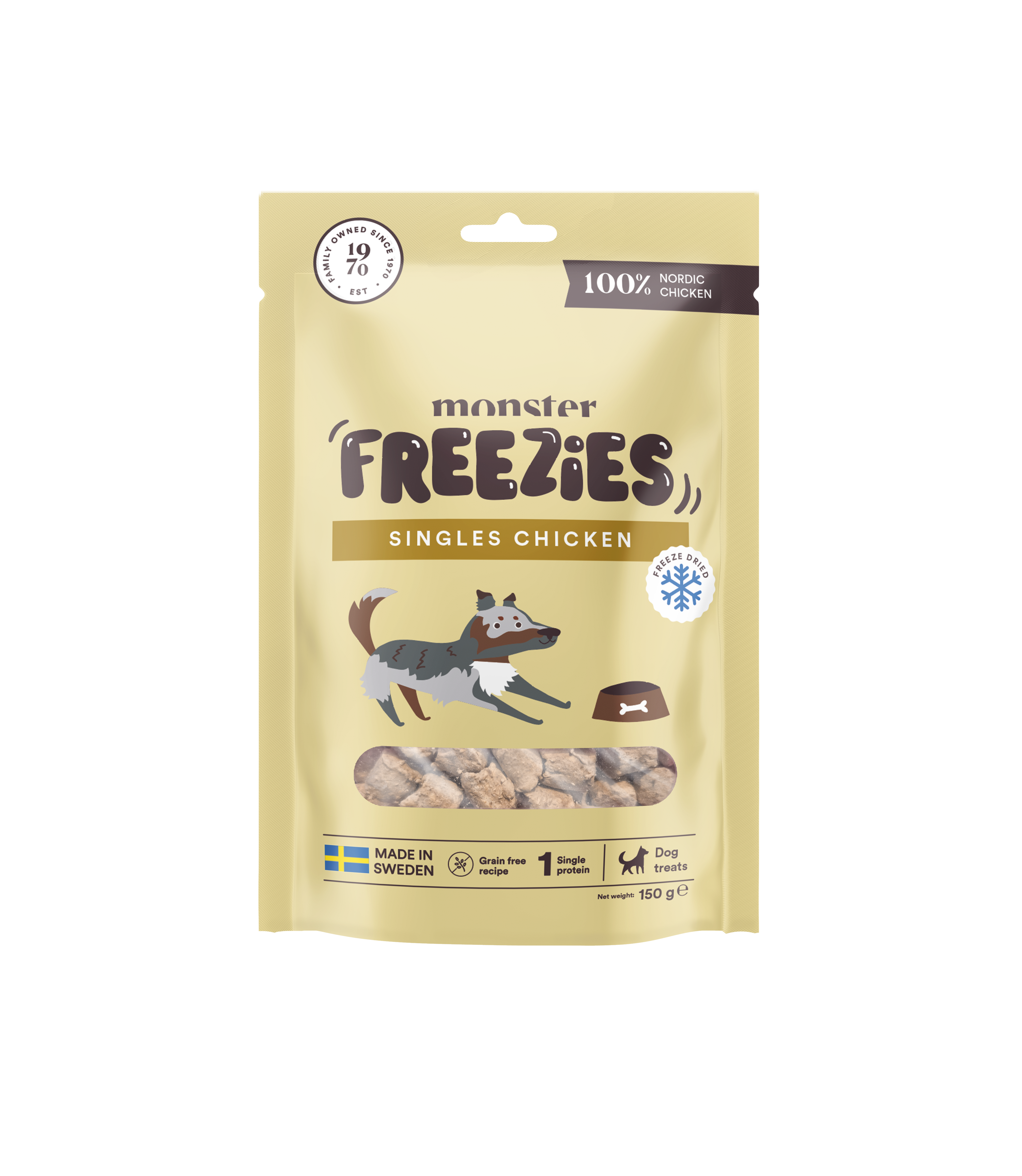 Monster - Dog Treats Freeze dried Chicken 150 g - Hund - Hundgodis - ZOO.se
